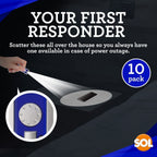 LED Keychain Mini Torch | Ultra Bright Pocket Camping Light | 10 Pack