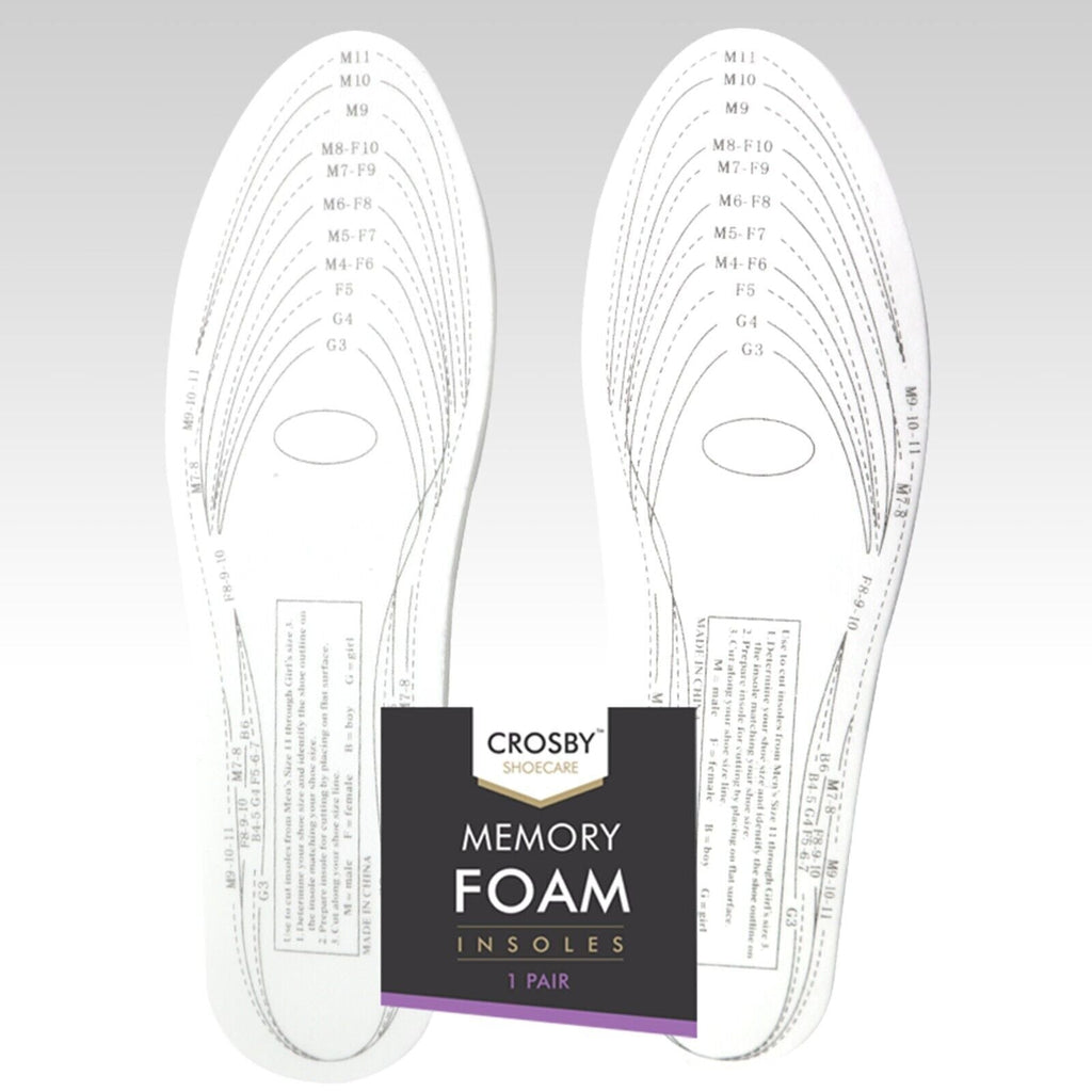 Memory Foam Insoles | Orthopaedic Shoe Pads | Sizes 4-11