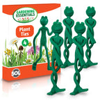 Garden Frog Plant Ties | Reusable Adjustable Rubber | 4 Pack