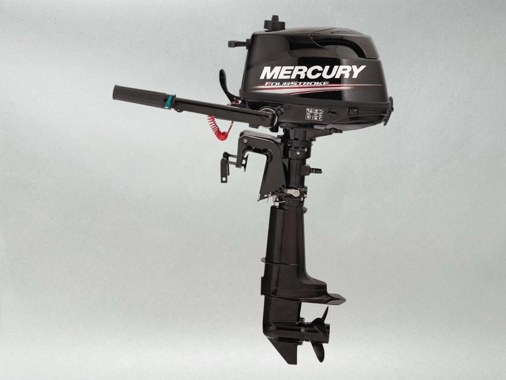 Mercury 5hp Tiller FourStroke Outboard Motor, 15" Shaft Model ME 5MH