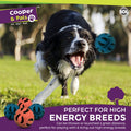 Cooper & Pals 24pk Bulk Rubber Balls, 60mm Strong & Durable Dog Balls, Soft and Bouncy Design, Perfect for Fetch, Chewing, and Playtime, Pet-Friendly Materials For Active Dogs, Training Outdoor Fun