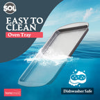 Oven Tray Set 38 x 25cm | Roasting Pan Baking Steel Sheet | 2 Pack