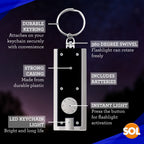 LED Keychain Mini Torch | Ultra Bright Pocket Camping Light | 2 Pack