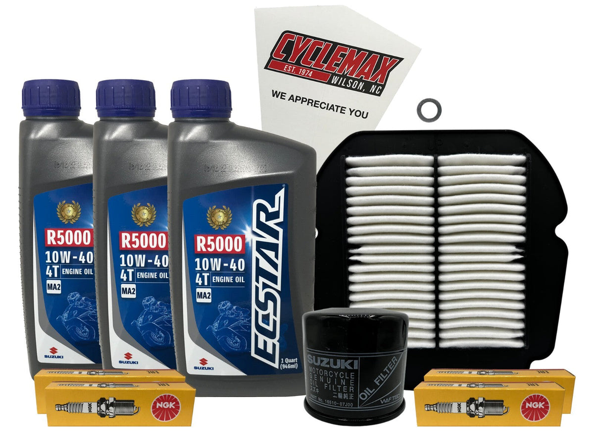 Suzuki Ecstar Standard Tune-Up Kit for 2017-2022 SV650 with Spark Plugs