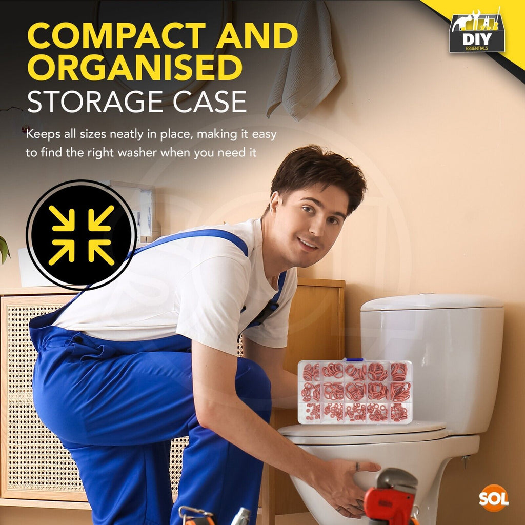 Rubber O Ring Seal Set 225 Piece Kit Assorted
