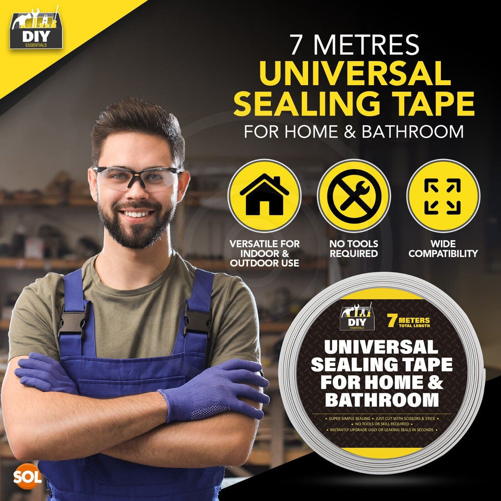 PVC Caulk Tape Sealant Strip | Bath & Kitchen | 7M