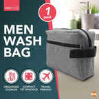 Men’s Wash Bag Toiletry Travel Shaving Grooming Organiser