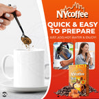 NY Coffee Instant Coffee Sachets 3 in 1 Salted Caramel | Bulk Pack 100