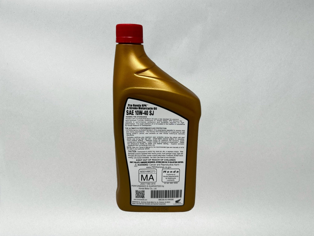Honda HP4 Semi-Synthetic Oil Change Kit for 2019-2025 CB500F