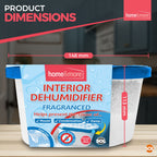 SOL 12pk 400ml Interior Dehumidifiers in Lavender, Citrus or Rose Scent | Windor Moisture Absorber for Home, Wardrobe, Damp Traps Condensation Absorbers Window, Mini Dehumidifier Disposable