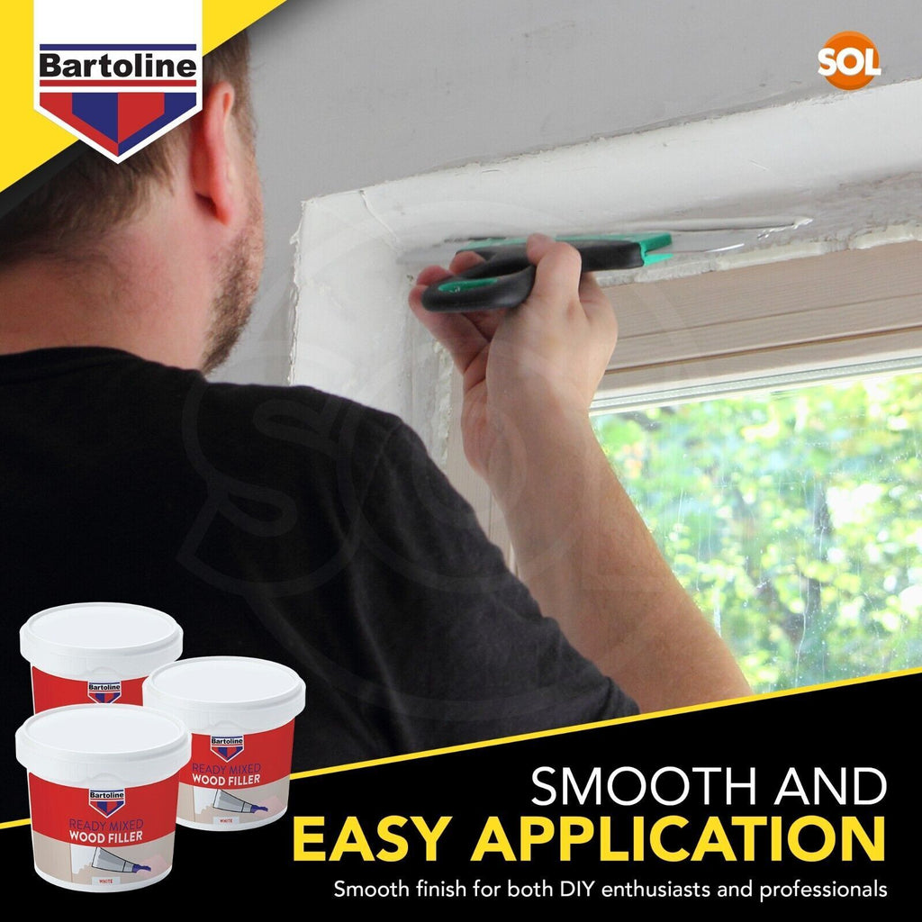 Wood Filler White 500g | Ready Mixed Cracks Repair Interior Exterior | 2 Pack
