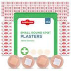 Round Spot Plasters 2.5cm Washproof First Aid | 400 Pack