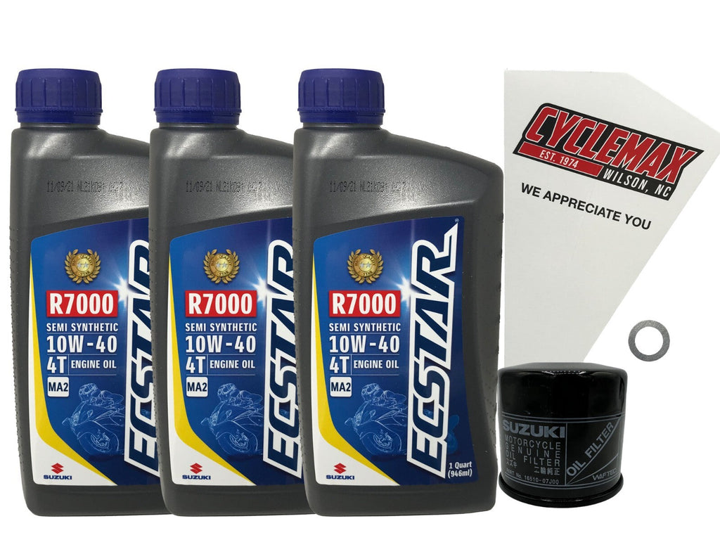 Suzuki Ecstar Semi-Synthetic Oil Change Kit for 2007-2010 KINGQUAD 450