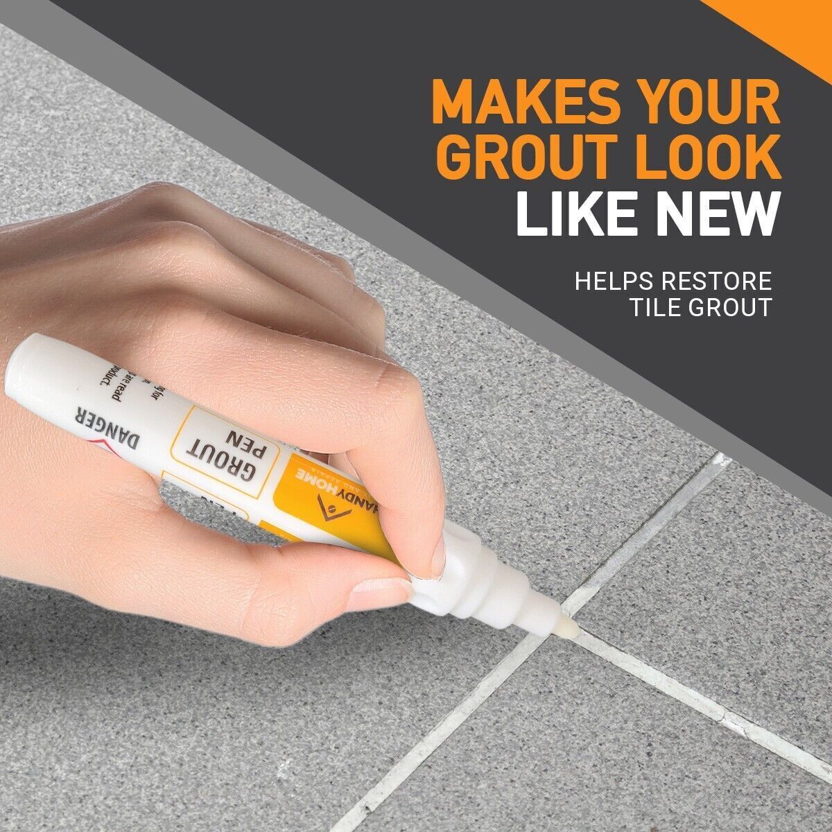 2 - 6 White Tile Grout Pen | Kitchen Bathroom Waterproof Marker_SOL