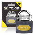 Padlock 40mm with 2 Keys | Heavy Duty Outdoor Security Lock | 2 Pack