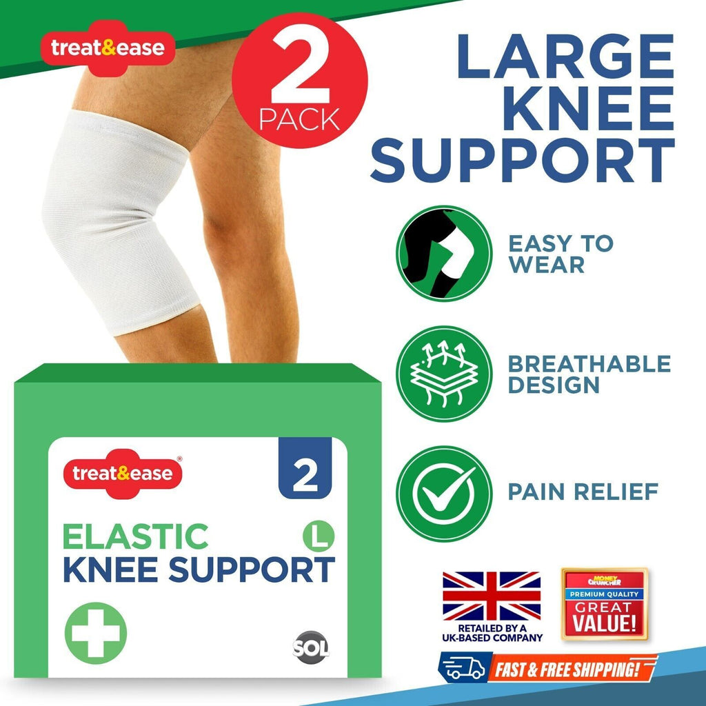 Elastic Knee Support Bandage Compression Wrap | 2-4 Pack