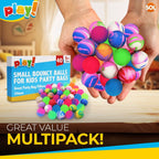 Small Bouncy Balls | Kids Toy Party Bag Fillers | 40 Pack