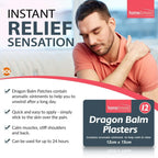Dragon Balm Herbal Patch | Pain Relief Heat Therapy | 24 Pack