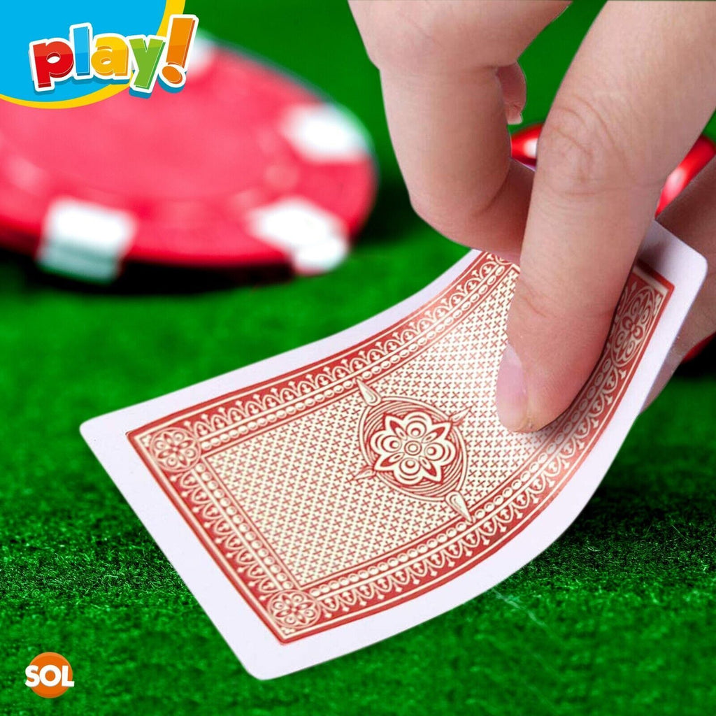 Playing Cards | Plastic Coated Professional Poker Deck | 4 Pack