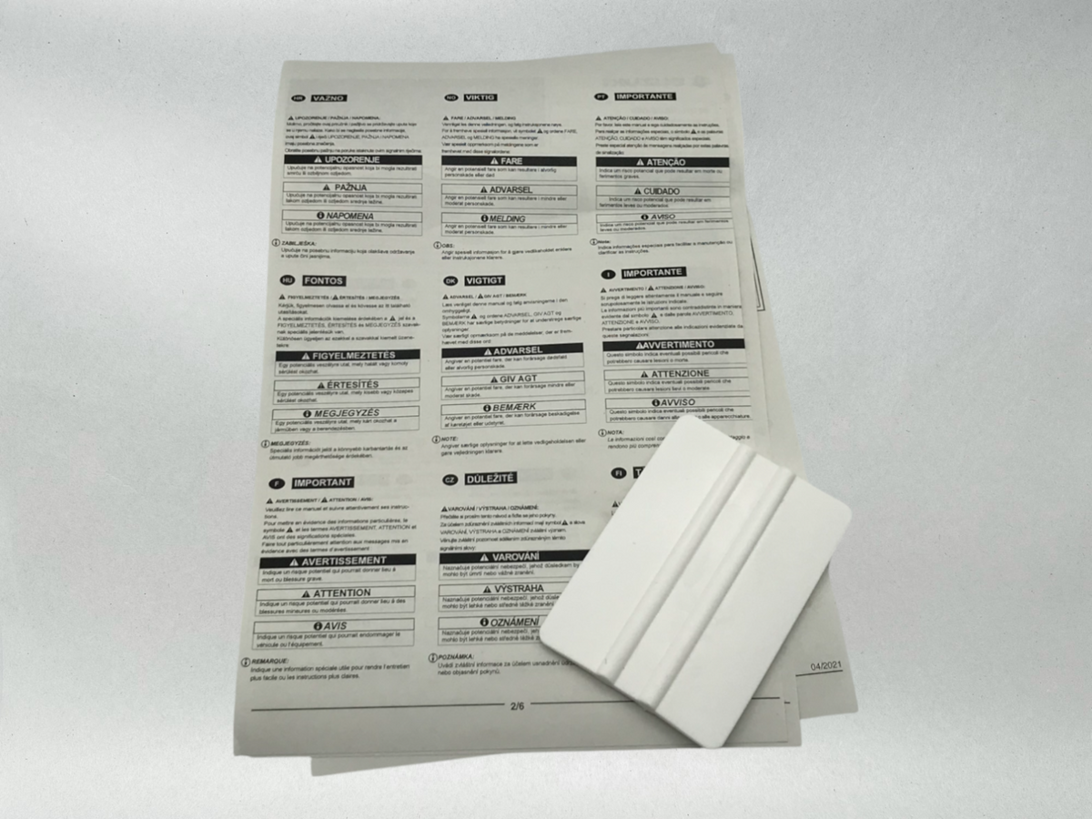 Suzuki Genuine OEM Authentic SIDE TANK PROTECTION CLEAR STICKER 99181-10L00