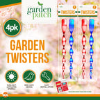 Bird Repellent Rods Reflective Spiral | Scare Pigeons Garden | 4 Pack