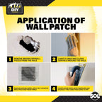 Self Adhesive Wall Repair Patch | Mesh Drywall Plastering | 4 Pack
