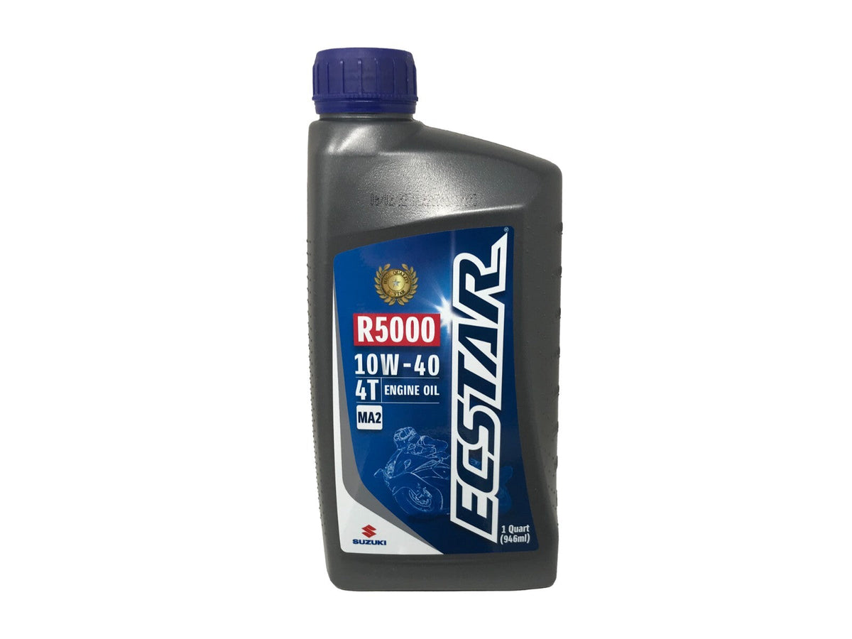 Suzuki Ecstar R5000 10W-40 Mineral Motorcycle Engine Oil Quart 990A0-01E10-01Q