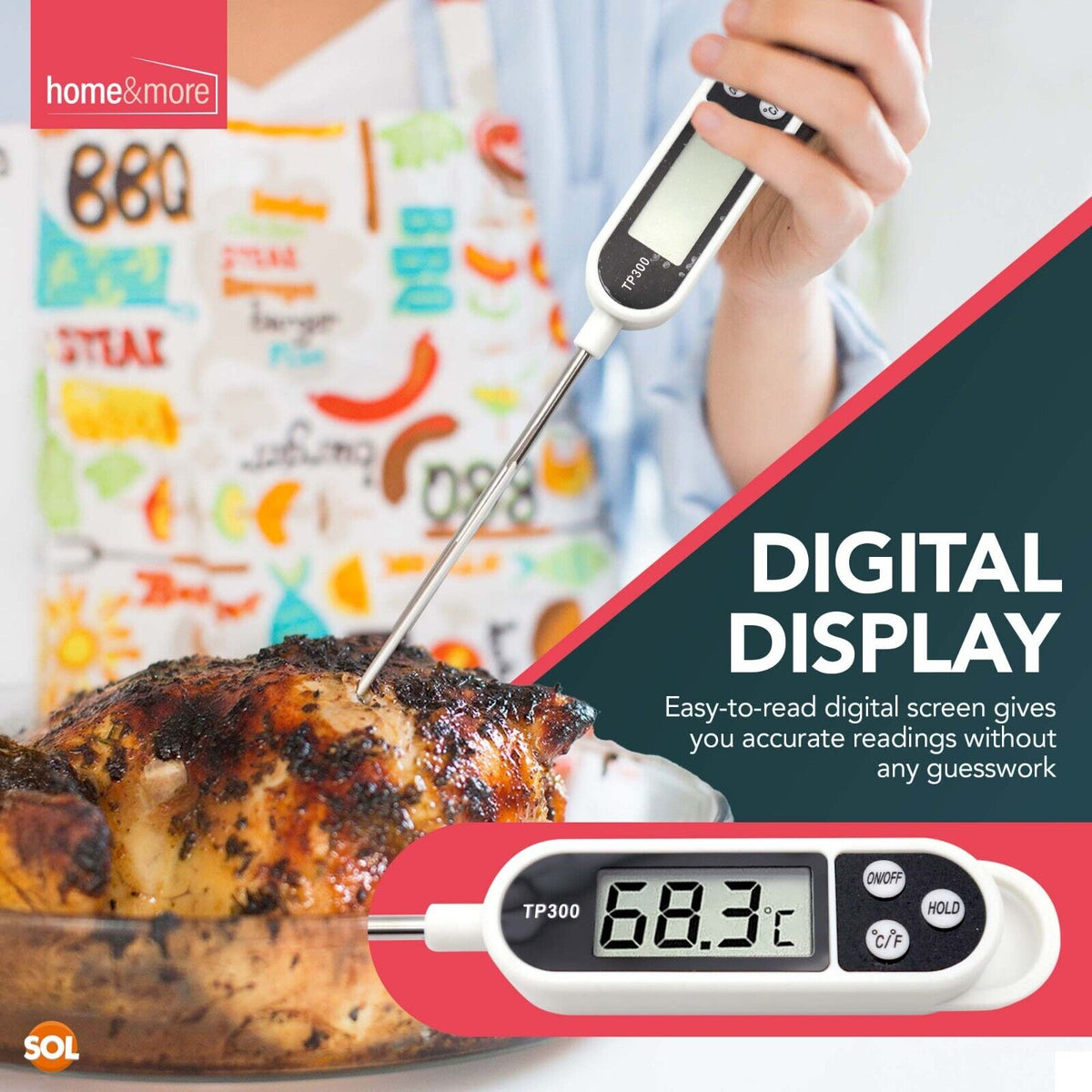 Air Fryer Essential Kit | Meat Thermometer, Liners & Bottle Opener