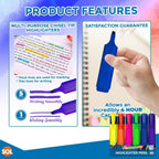 Assorted Highlighter Pens | Fluorescent Colour Markers | 144 Pack