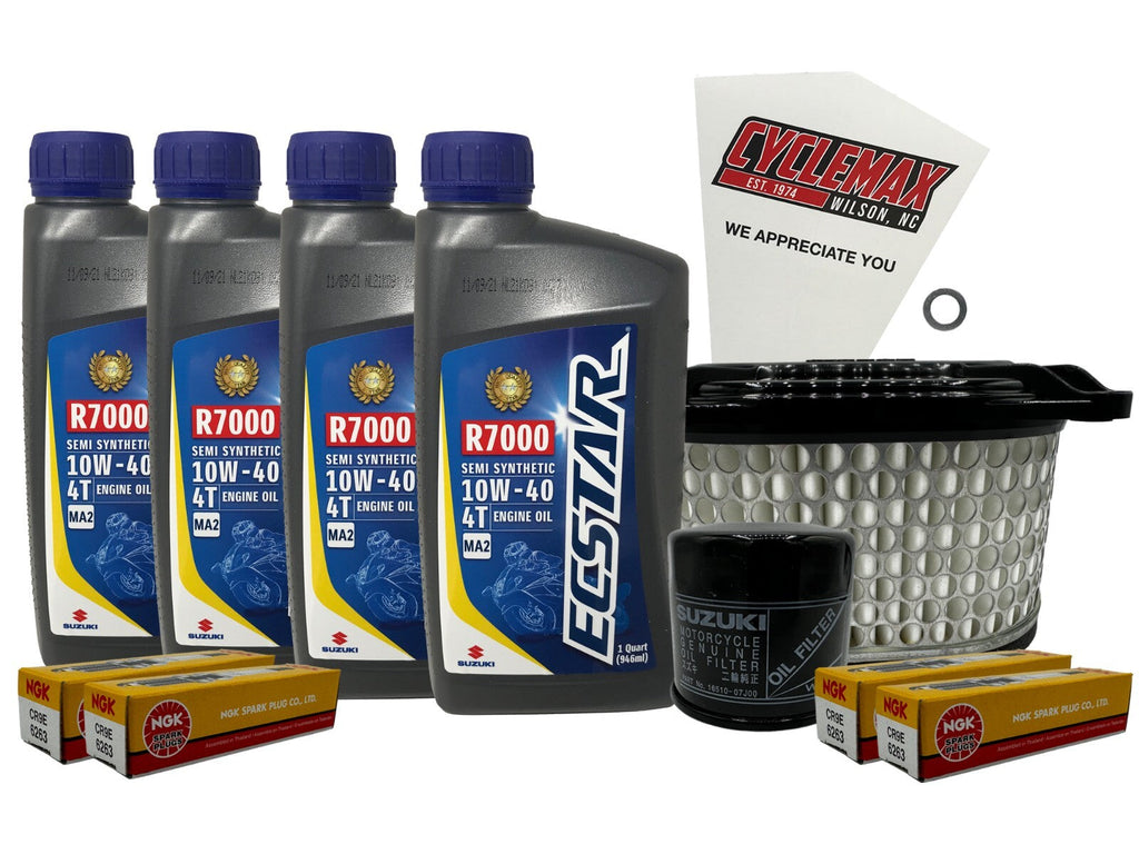 Suzuki Ecstar Semi-Synthetic Tune-Up Kit for 1999-2007 GSX1300R HAYABUSA with Spark Plugs