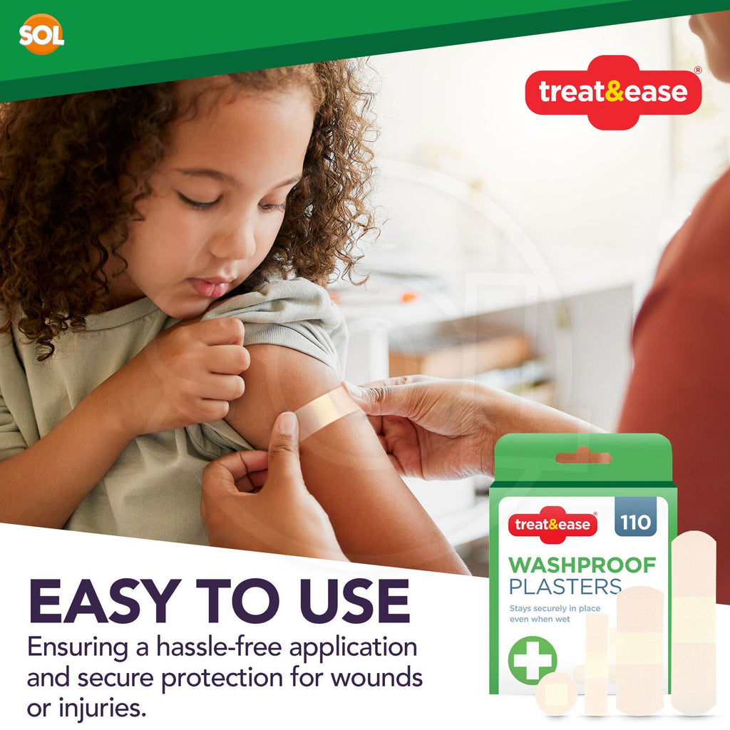 Washproof Plasters Waterproof | Kids & Adults | 110 Pack