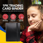 Trading Card Binder 4 Pocket Album Folder | 96 Holder & 100 Sleeves