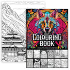 Colouring Book for Adults A4 | Anti-Stress Colour Therapy | 80 Pages