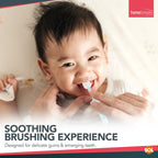 Silicone Baby Toothbrush & Teether Soft Chewable Brush | 2 Pack
