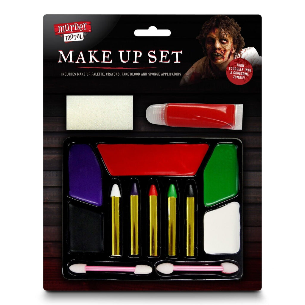Halloween Zombie Make Up Kit Face Paint Fake Blood Set