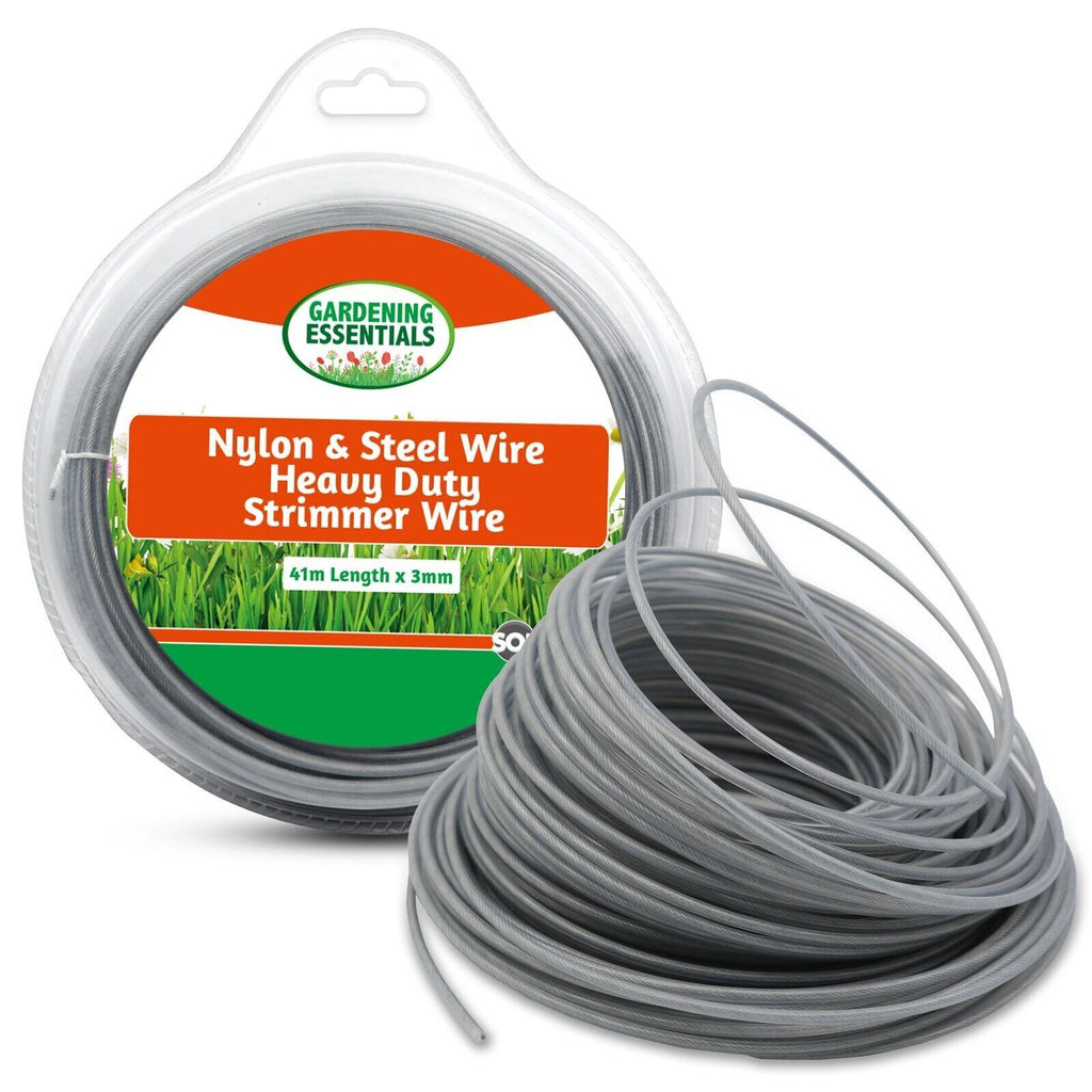 Steel Strimmer Line 3mm Nylon | Garden Trimmer | 41M