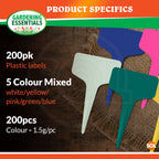 Plastic Plant Labels T Type 10cm | Waterproof Garden Markers | 100 Pack