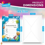 Kids Birthday Party Invitations with Envelopes – 28 Pack