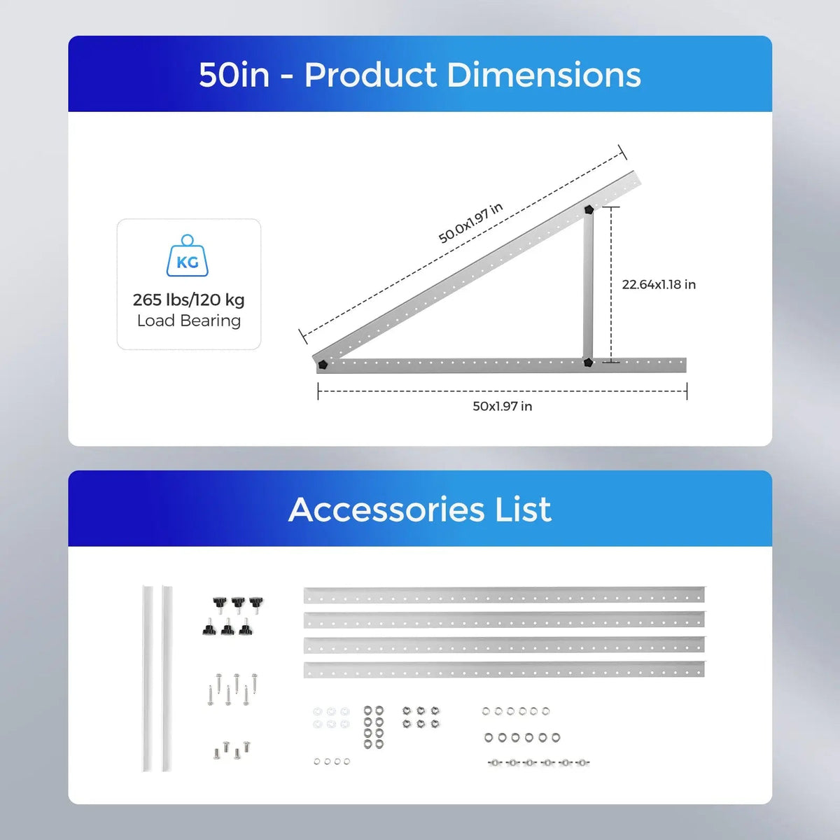 1280W Solar Panel | 4x 320W N-Type Panels w/Tilt Mounts