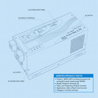 3000W 48V low frequency pure sine wave off-grid inverter (peak power 9000W)