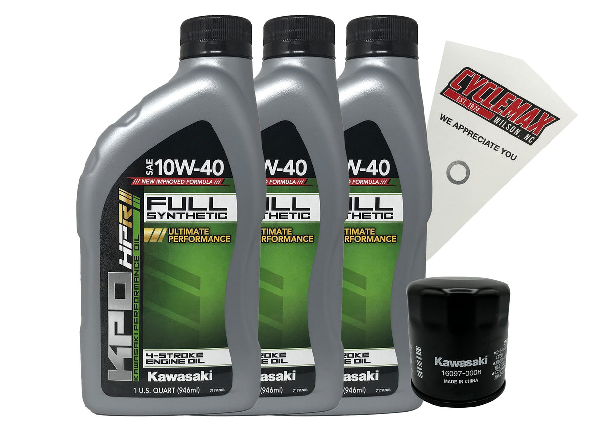 Kawasaki KPO Full Synthetic Oil Change Kit for 2007 NINJA 650