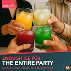 Ice Cube Freezer Bags | Makes 1,400 Cubes for BBQ, Drinks | 50 Pack