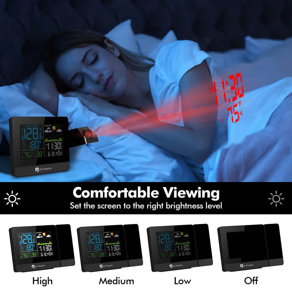 Dr. Prepare Projection Alarm Clock 003 DPWS-OUT003-US