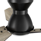 ERYX 44 inch 3-Blade Ceiling Fan with LED Light Kit & Remote Control - Black/Barnwood