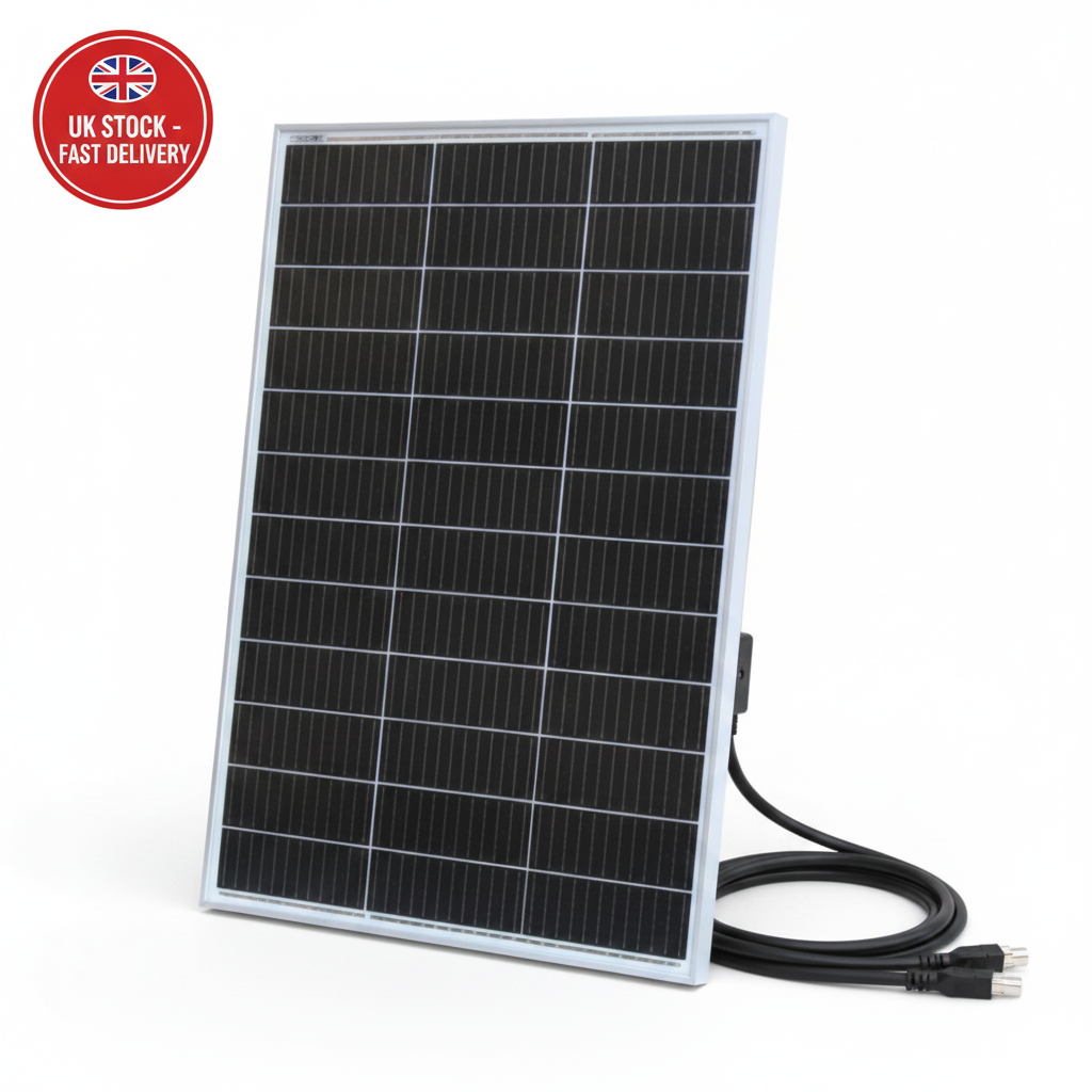 120W 12V monocrystalline solar panel with 90cm cable