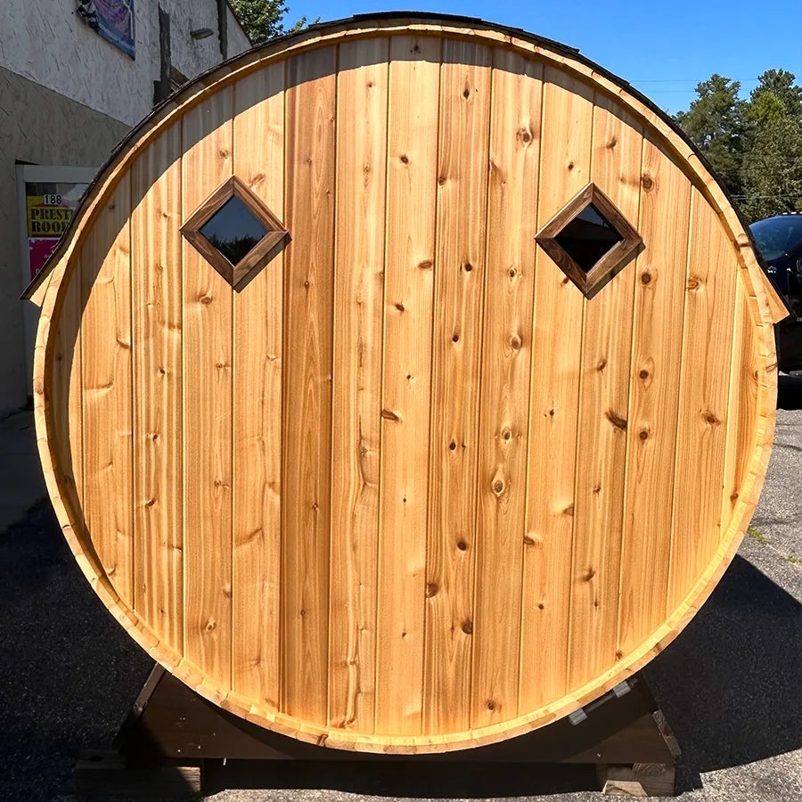 2 Person Cedar Barrel Sauna 6′ x 4′
