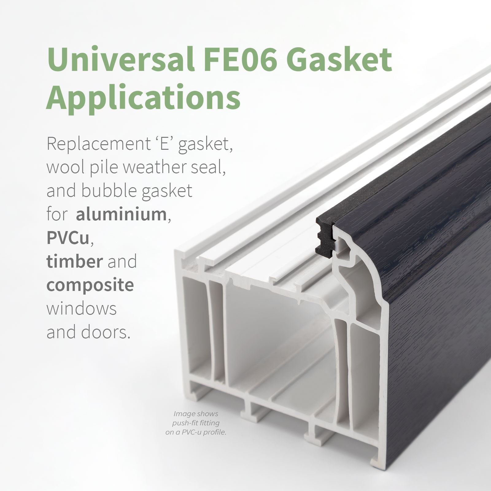 Universal FE06 Window & Door Gasket Seal