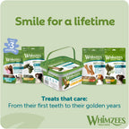 Whimzees Natural Daily Dog Dental Care Chews Treats – Multi Shapes & Sizes
