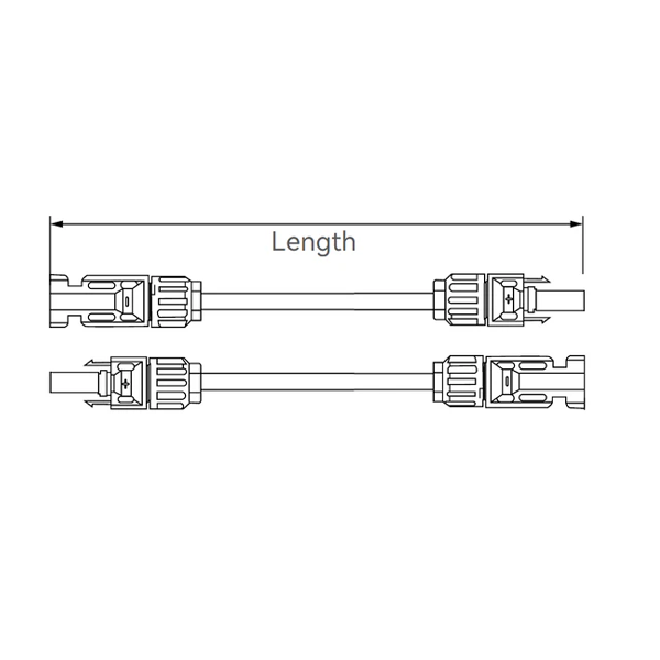 5m 4mm² Twin Solar Extension Cable