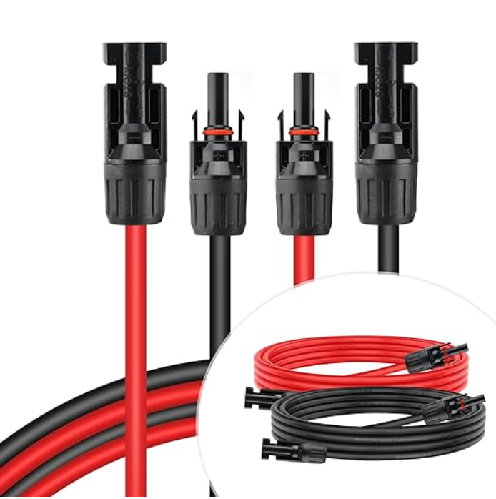 Pair of 5m 4.0mm2 MC solar extension cables
